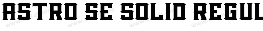 Astro SE Solid Regul字体转换